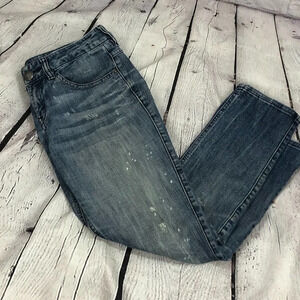 Express distressed denim jeans size 0